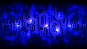 Matrix blue background with binary code, shadow digital code in abstract futuristic cyberspace, artificial intelligence vector illustration Matrix blue background with binary code, shadow digital code in abstract futuristic cyberspace, artificial intelligence vector illustration