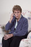 Mature Senior Woman Cell Phone Talk Gossip stock image Mature Senior Woman Cell Phone Talk Gossip stock image