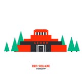 Mausoleum op rood vierkant in Moskou, Rusland Russisch oriëntatiepunt, symbool de USSR Plaats voor toeristen tijdens de reis vector illustratie Mausoleum op rood vierkant in Moskou, Rusland Russisch oriëntatiepunt, symbool de USSR Plaats voor toeristen tijdens de reis vector illustratie