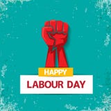 1 may Happy labour day vector label with strong red fist on torquise background . labor day background or banner with Stock Photos 1 may Happy labour day vector label with strong red fist on torquise background . labor day background or banner with Stock Photos