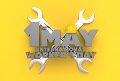 1 May Labor day. International worker`s day. 3D illustrating. 1 May Labor day. International worker`s day. 3D illustrating stock illustration 1 May Labor day. International worker`s day. 3D illustrating. 1 May Labor day. International worker`s day. 3D illustrating stock illustration