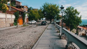 MAY 2017, SIGNAGHI, GEORGIA:The beautiful Georgian town of Sighnaghi, at an altitude of 800 meters above sea level. The stock video footage MAY 2017, SIGNAGHI, GEORGIA:The beautiful Georgian town of Sighnaghi, at an altitude of 800 meters above sea level. The stock video footage