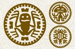 Maya Monsters Royalty Free Stock Photo Maya Monsters Royalty Free Stock Photo