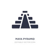 maya pyramid icon on white background. Simple element illustration from Monuments concept stock illustration maya pyramid icon on white background. Simple element illustration from Monuments concept stock illustration