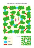 Maze Game For Kids With People In The Park Royalty Free Stock Image Maze Game For Kids With People In The Park Royalty Free Stock Image