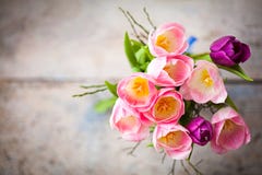 Mazzo dei tulipani Fotografia Stock Libera da Diritti Mazzo dei tulipani Fotografia Stock Libera da Diritti