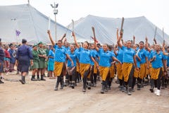 Mbabane, Swasiland, Zeremonie Umhlanga Reed Dance, j?hrlicher traditioneller nationaler Ritus, einer von acht Tagesfeier stockfoto Mbabane, Swasiland, Zeremonie Umhlanga Reed Dance, j?hrlicher traditioneller nationaler Ritus, einer von acht Tagesfeier stockfoto