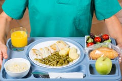Meal Tray Of A Hospital Stock Photo