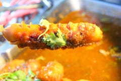 Meat ball street food in Thailand. royalty free stock photos Meat ball street food in Thailand. royalty free stock photos