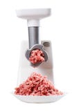 Meat Grinder On White Stock Photo