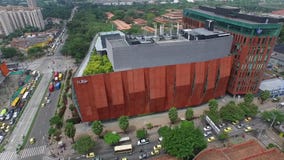 Medellin, Κολομβία - 7 Φεβρουαρίου 2016: εναέρια άποψη του ruta ν και των κτηρίων HP απόθεμα βίντεο Medellin, Κολομβία - 7 Φεβρουαρίου 2016: εναέρια άποψη του ruta ν και των κτηρίων HP απόθεμα βίντεο