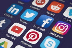 Medias sociaux photos libres de droits Medias sociaux photos libres de droits
