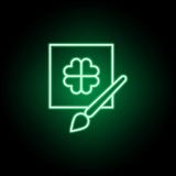 Medical, art therapy icon in neon style. Element of medicine illustration. Signs and symbols icon can be used for web, logo, royalty free illustration Medical, art therapy icon in neon style. Element of medicine illustration. Signs and symbols icon can be used for web, logo, royalty free illustration