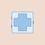 Medical case icon. Element of bathroom for mobile concept and web apps illustration. Field outline icon for website design and dev royalty free illustration Medical case icon. Element of bathroom for mobile concept and web apps illustration. Field outline icon for website design and dev royalty free illustration