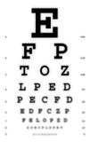 Medical - Fuzzy sight of eye chart
