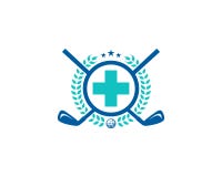 Medical Golf Logo Icon Design royalty free illustration Medical Golf Logo Icon Design royalty free illustration