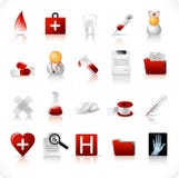 Medical icons / set 1. Medical icons set with reflection and shadow vector illustration Medical icons / set 1. Medical icons set with reflection and shadow vector illustration