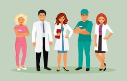 Medical staff vector royalty free illustration Medical staff vector royalty free illustration
