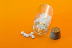 Medicamentação homeopaticamente imagem de stock Medicamentação homeopaticamente imagem de stock