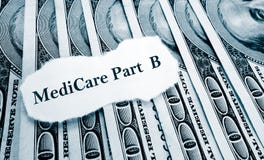 Medicare Part B money stock image Medicare Part B money stock image