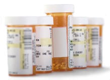 Medicine Bottles with Copy Space Royalty Free Stock Photos Medicine Bottles with Copy Space Royalty Free Stock Photos