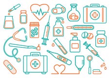 Medicine icons. Vector illustration royalty free illustration Medicine icons. Vector illustration royalty free illustration