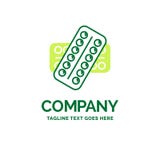 medicine, Pill, drugs, tablet, patient Flat Business Logo templa stock illustration medicine, Pill, drugs, tablet, patient Flat Business Logo templa stock illustration