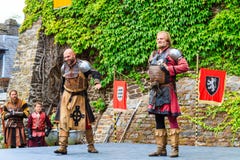 Medieval festival at Cochem Castle royalty free stock image Medieval festival at Cochem Castle royalty free stock image