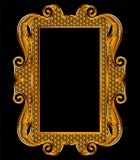 Medieval Goldwork Embroidery Vector Frame. vector illustration Medieval Goldwork Embroidery Vector Frame. vector illustration