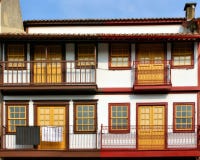 Medieval houses in the Historical Center of Guimaraes royalty free stock image Medieval houses in the Historical Center of Guimaraes royalty free stock image