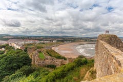 Scarborough Castle, a former medieval Royal fortress. stock image Scarborough Castle, a former medieval Royal fortress. stock image