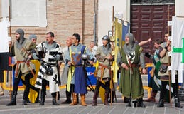 Medieval Soldiers Representation Royalty Free Stock Image Medieval Soldiers Representation Royalty Free Stock Image