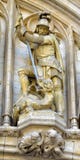 Medieval statue of Saint George Royalty Free Stock Photo Medieval statue of Saint George Royalty Free Stock Photo