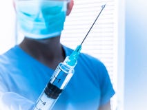 Medische de anesthesieinjectie van de persoonsholding stock afbeeldingen Medische de anesthesieinjectie van de persoonsholding stock afbeeldingen