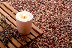 Meditation Candle Burning royalty free stock image Meditation Candle Burning royalty free stock image