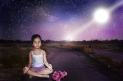 Meditation Power Stock Images