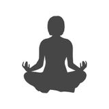 Download Meditation Silhouette With Quote Stock Vector ...