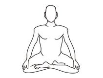 Meditazione illustrazione vettoriale Meditazione illustrazione vettoriale