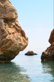 Mediterranean Sea And Tall Cliffs. Royalty Free Stock Photography Mediterranean Sea And Tall Cliffs. Royalty Free Stock Photography