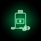 Medizinische Pillen oder Tablettenikone in der Neonart Element der Medizinillustration Zeichen und Symbolikone k?nnen f?r Netz, L stock abbildung Medizinische Pillen oder Tablettenikone in der Neonart Element der Medizinillustration Zeichen und Symbolikone k?nnen f?r Netz, L stock abbildung