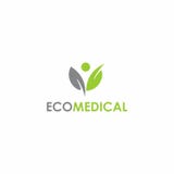 Medizinischer Logoentwurf Eco stock abbildung Medizinischer Logoentwurf Eco stock abbildung