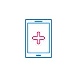 Medyczny, smartphone, medycyna barwił ikonę Element medycyny ilustracja Znaki i symbol ikona mogą używać dla sieci, logo, ilustracji Medyczny, smartphone, medycyna barwił ikonę Element medycyny ilustracja Znaki i symbol ikona mogą używać dla sieci, logo, ilustracji