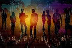 Meeting and stock concept vector illustration Meeting and stock concept vector illustration