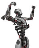 Mega robot super drone in a white background vector illustration Mega robot super drone in a white background vector illustration