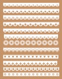 Mega set of scallop lace borders. Vector illustration in vintage style vector illustration Mega set of scallop lace borders. Vector illustration in vintage style vector illustration