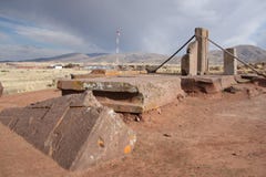 Megalithic Ruins of Puma Punku, Tiwanaku, Bolivia stock photos Megalithic Ruins of Puma Punku, Tiwanaku, Bolivia stock photos