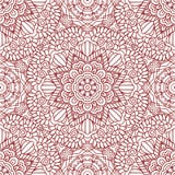 Mehndi Henna Design Seamless Pattern Stock Image