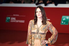 Melania Dalla Costa walks the red carpet stock photo Melania Dalla Costa walks the red carpet stock photo