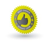 A melhor etiqueta bem escolhida Fotografia de Stock Royalty Free A melhor etiqueta bem escolhida Fotografia de Stock Royalty Free