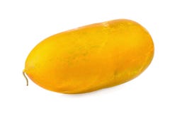 Melone tailandese del cantalupo isolato sui precedenti bianchi fotografie stock Melone tailandese del cantalupo isolato sui precedenti bianchi fotografie stock
